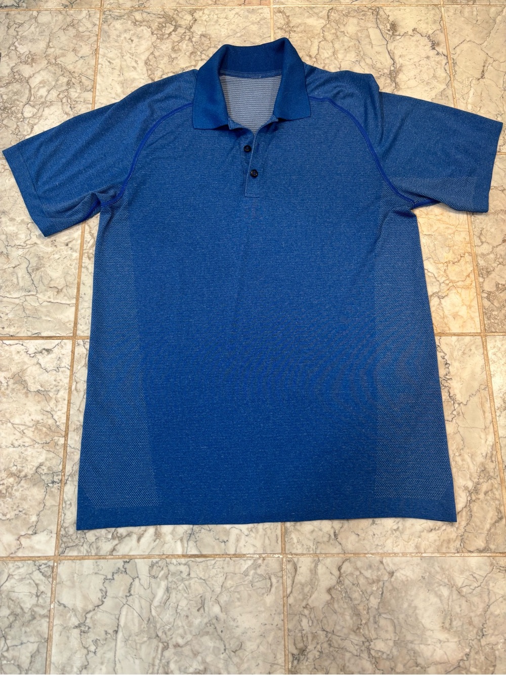 Lululemon Men’s Evolution Short Sleeve Polo Shirt Orange Autumn Rust Large